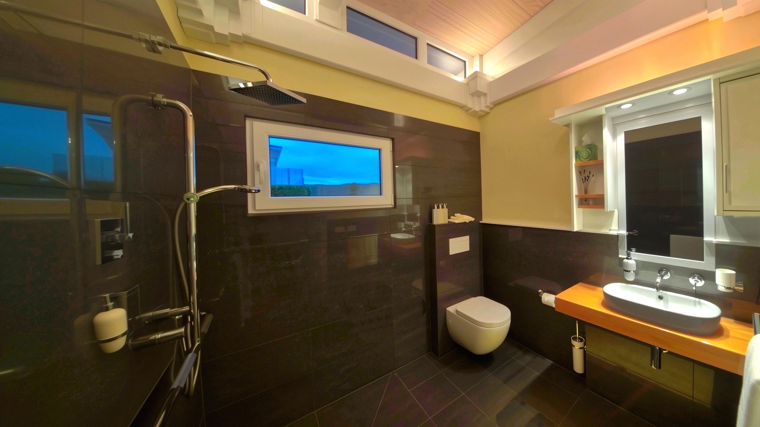 Accessible bathroom designed for wheelchair accessible homes for sale in ocean front property seaview wing.